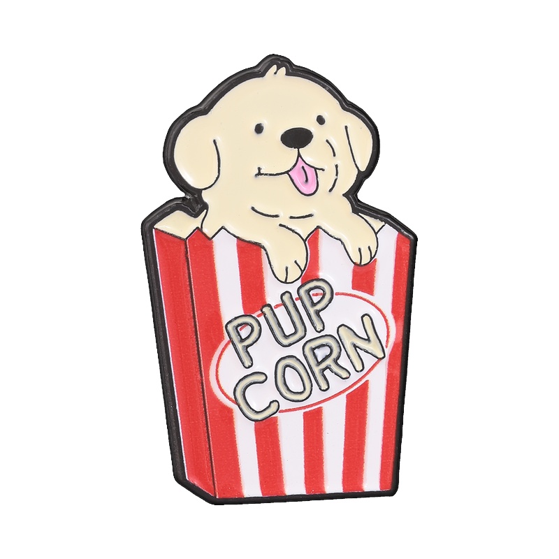 Pupcorn Puppy Popcorn Cartoon  - Zinc Food Snacks 评论和价格