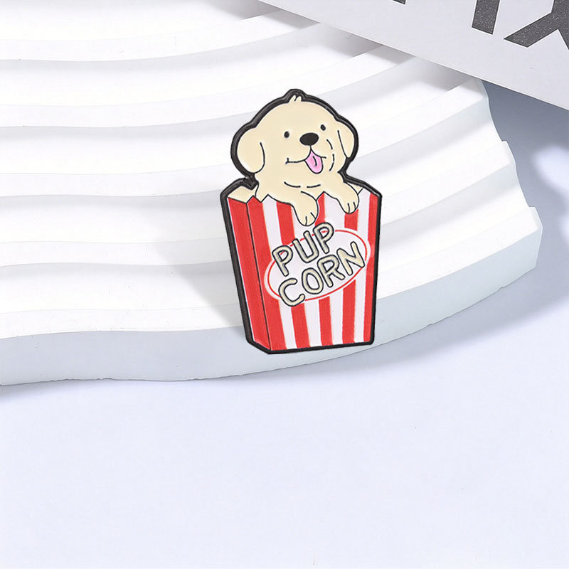 Pupcorn Puppy Popcorn Cartoon  - Zinc Food Snacks 评论和价格