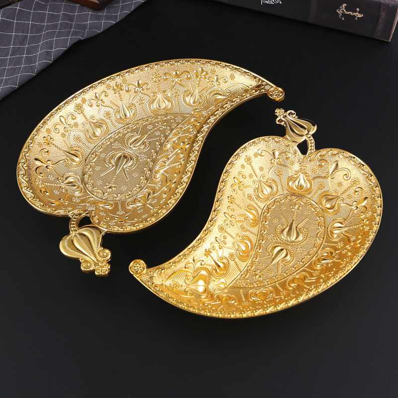 Creative Zinc Alloy Golden Lea - Zinc Food Snacks 评论和价格