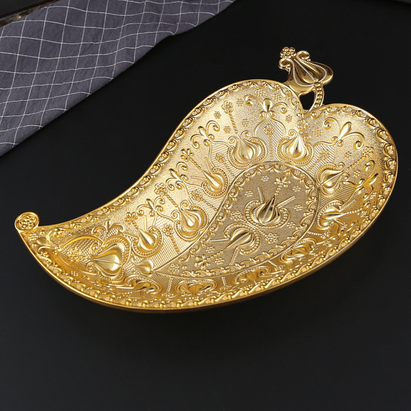 Creative Zinc Alloy Golden Lea - Zinc Food Snacks 评论和价格