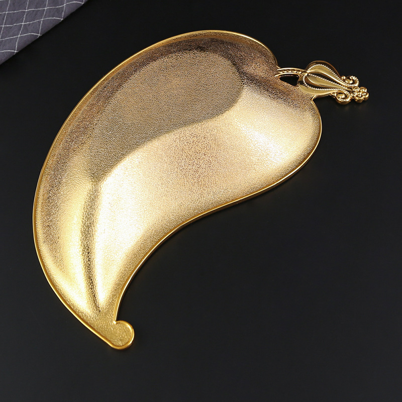 Creative Zinc Alloy Golden Lea - Zinc Food Snacks 评论和价格