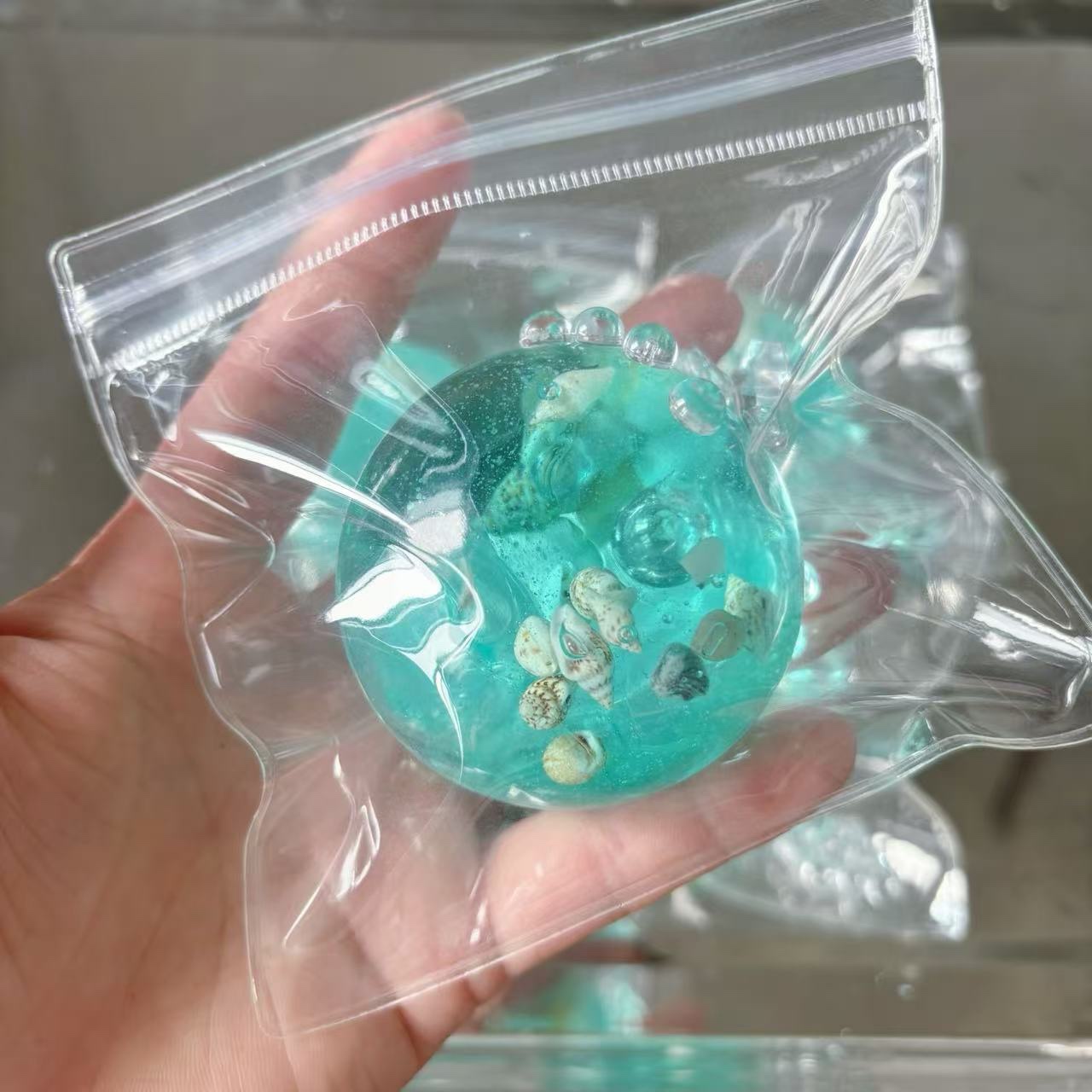 Blue Maltose Sea Squishy Fidge - Spicy Food Snacks 评论和价格