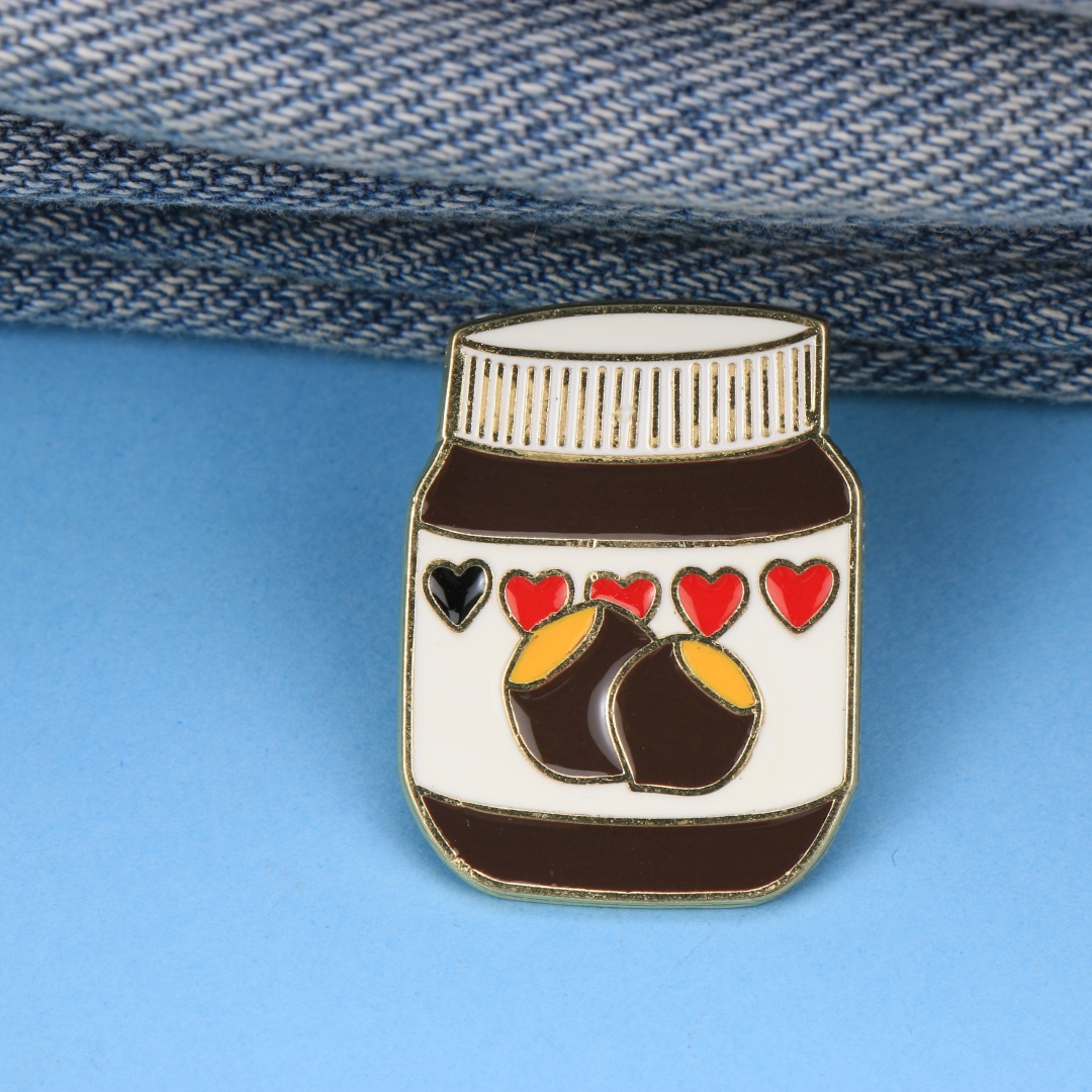 Cute Chocolate Spread Jar Enam - Zinc Food Snacks 评论和价格