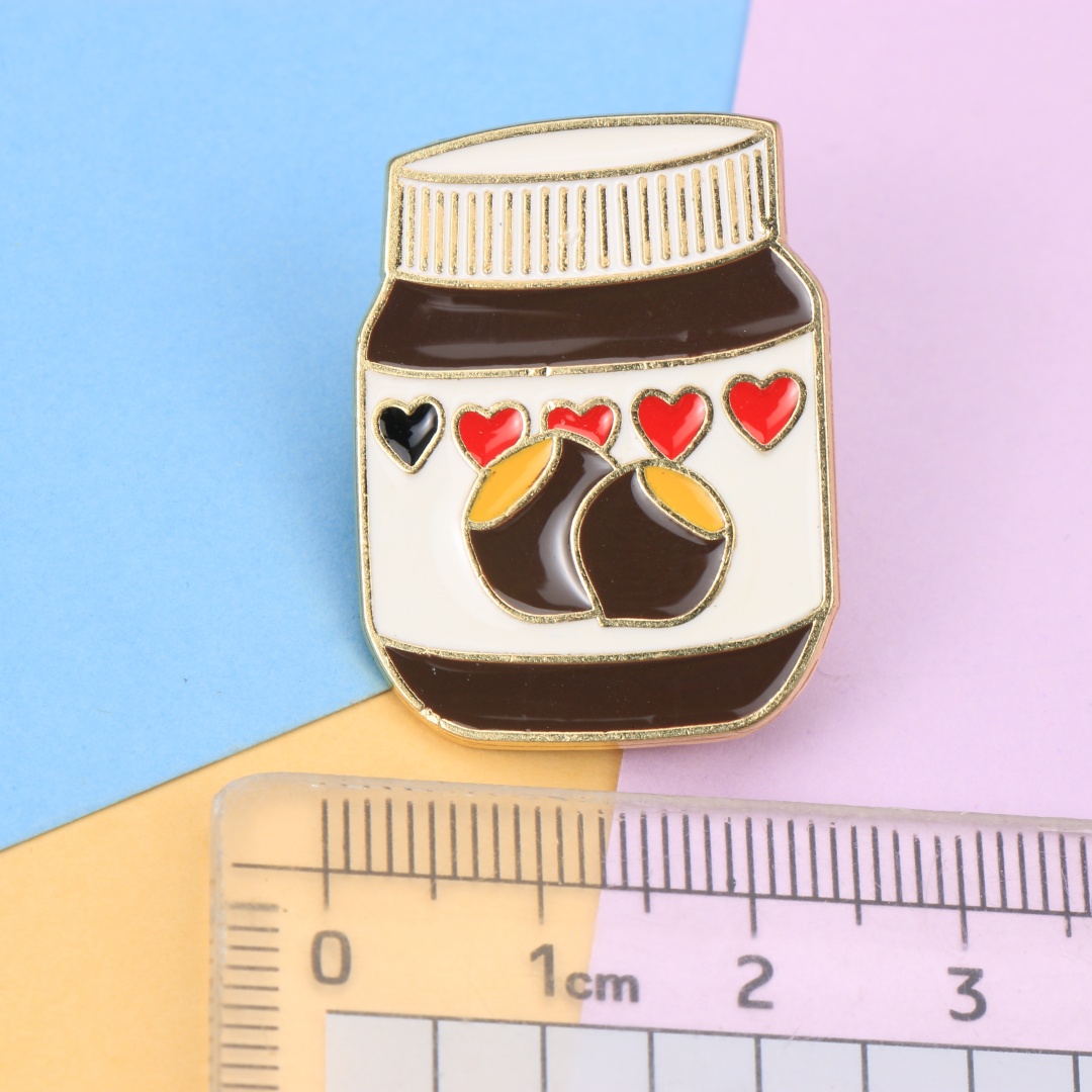 Cute Chocolate Spread Jar Enam - Zinc Food Snacks 评论和价格