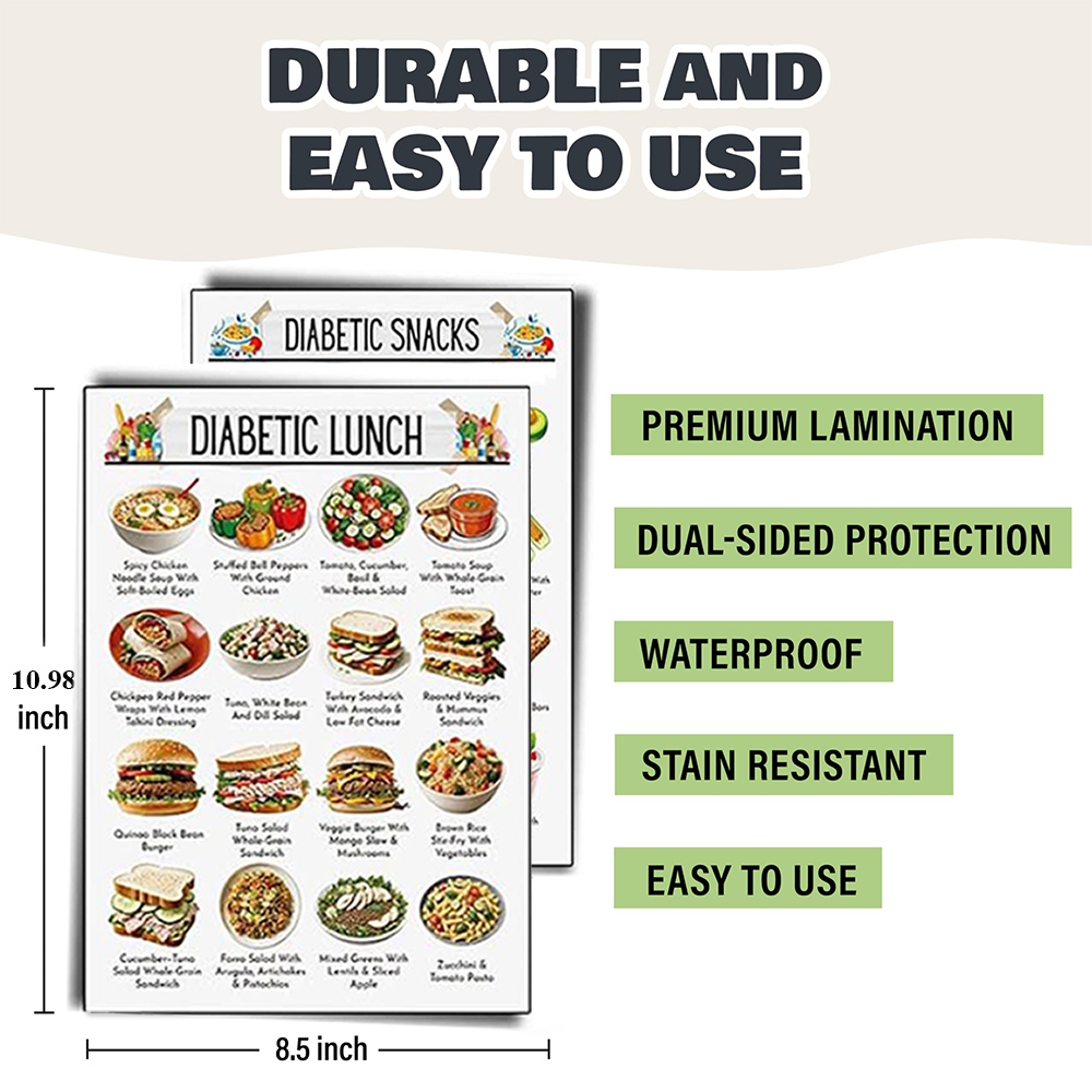 12pcs Diabetic Meal Planner Un - Healthy Snacks Food 评论和价格