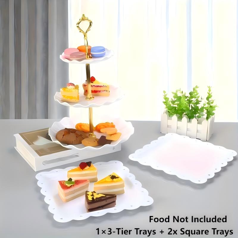 1/3/4/5PCS Decorative Food Tra - Food Snacks Easy 评论和价格