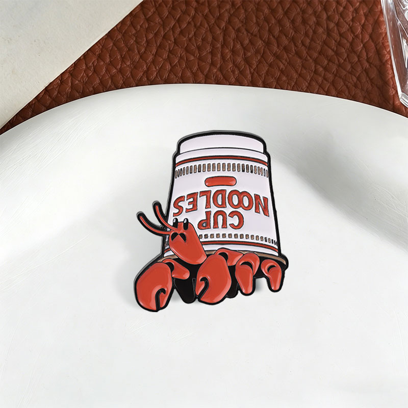 Lobster Cup Noodles Enamel Pin - Zinc Food Snacks 评论和价格