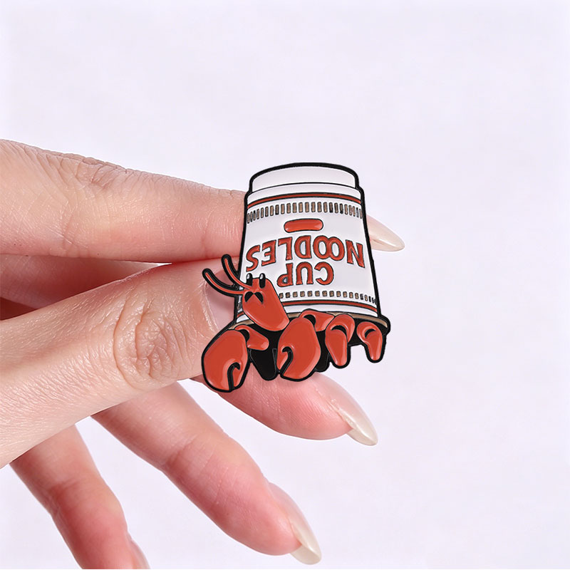 Lobster Cup Noodles Enamel Pin - Zinc Food Snacks 评论和价格