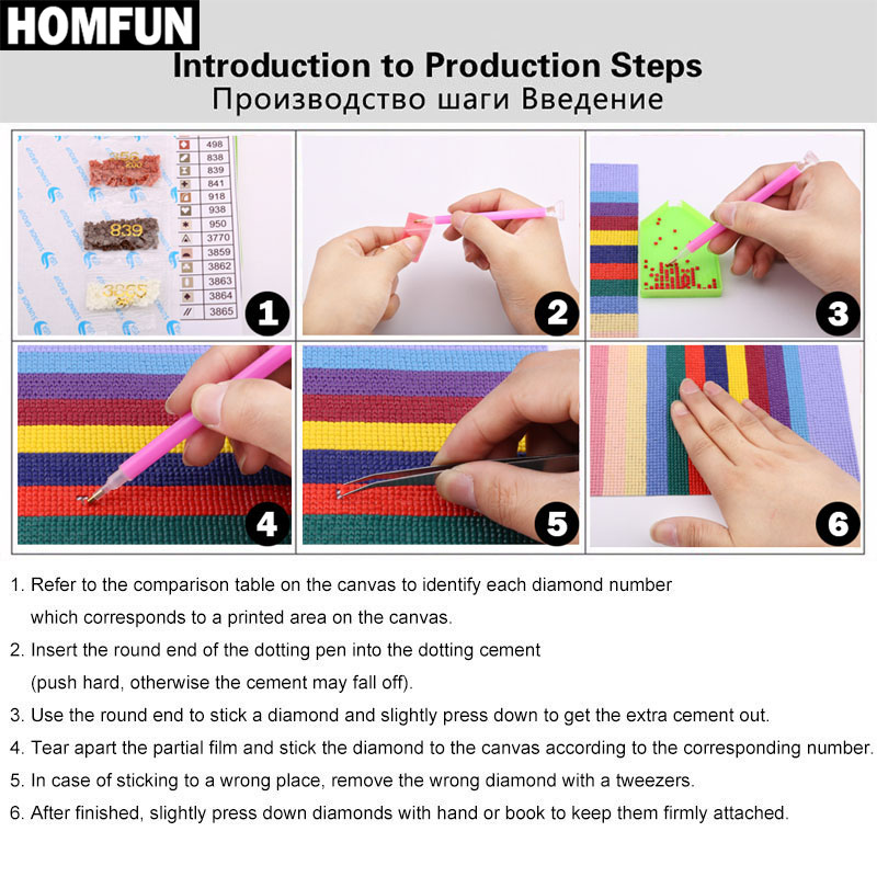 HOMFUN Full Square/Round Drill - Fruit Roll Up 评论和价格