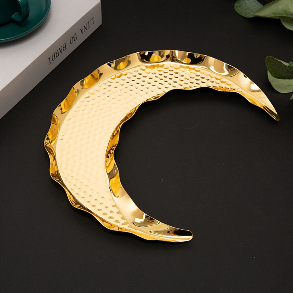 1Pcs Moon Shape Metal Food Ser - Zinc Food Snacks 评论和价格