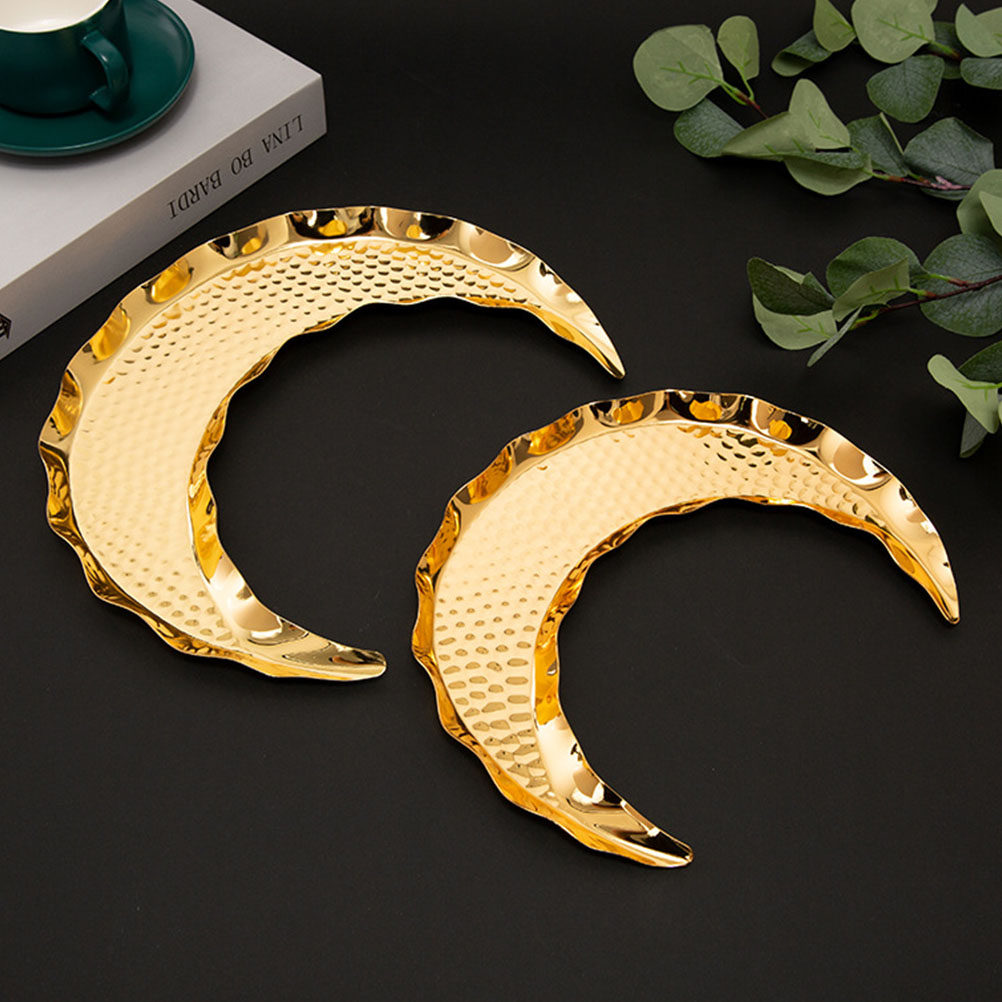 1Pcs Moon Shape Metal Food Ser - Zinc Food Snacks 评论和价格