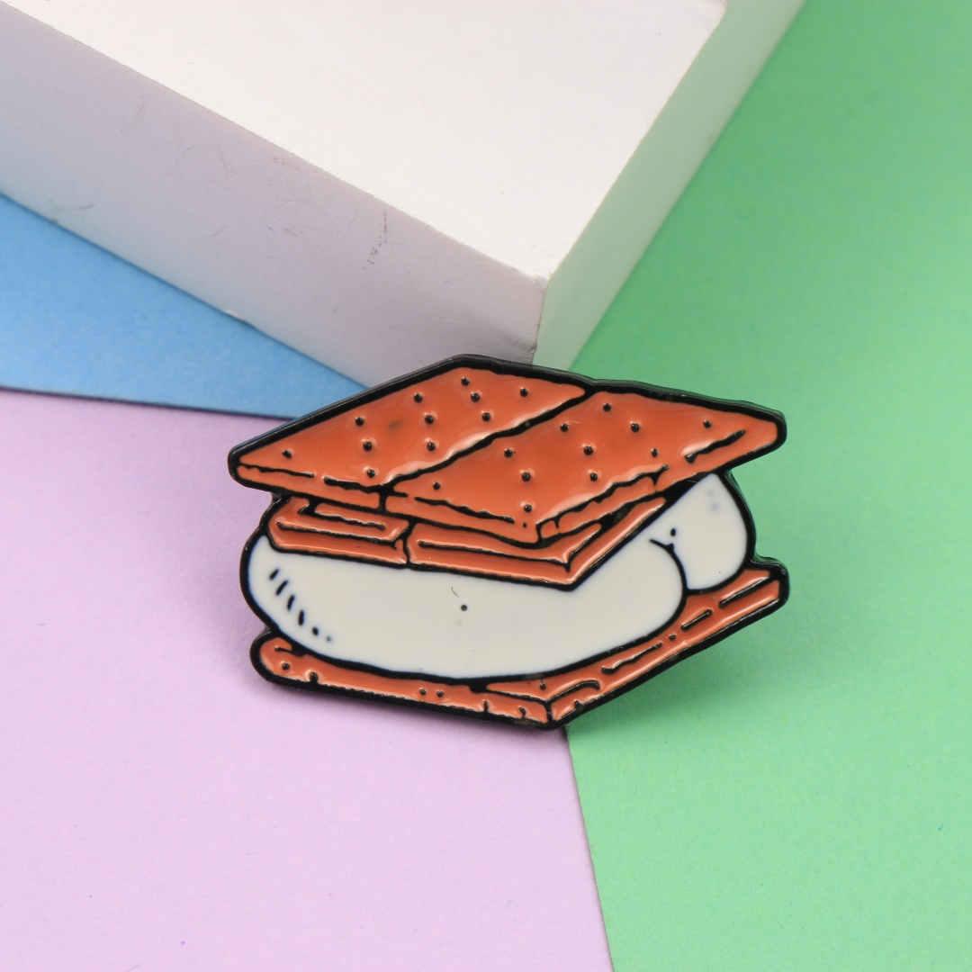 Cartoon S'mores Marshmallow Cr - Zinc Food Snacks 评论和价格