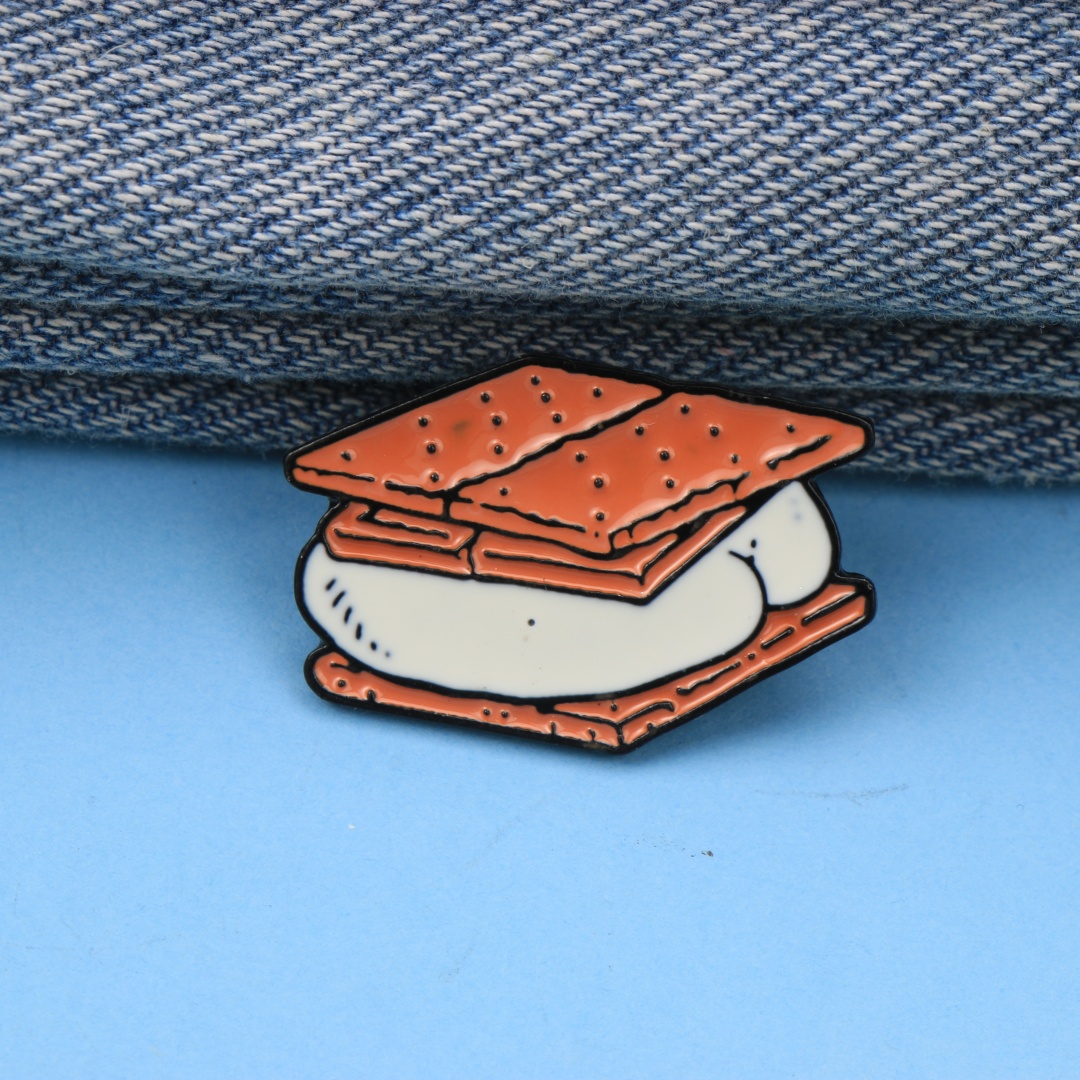 Cartoon S'mores Marshmallow Cr - Zinc Food Snacks 评论和价格